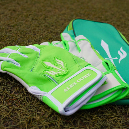 【予約販売商品】バッティンググローブ -ALES CORE- 【LIME GREEN × WHITE】